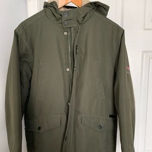 Ben Sherman boys Puffer Jacket Color: Classic Parka Olive Size: Large 14/16